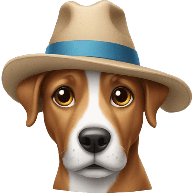 Dog with hat emoji