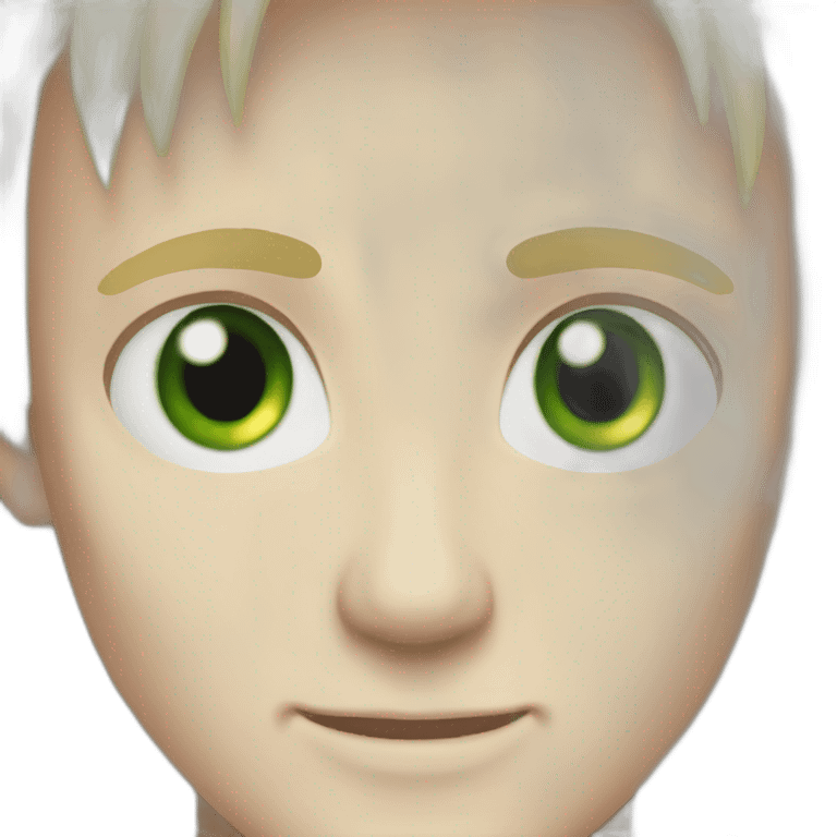 Draco Malfoy green eyes and blond hair emoji