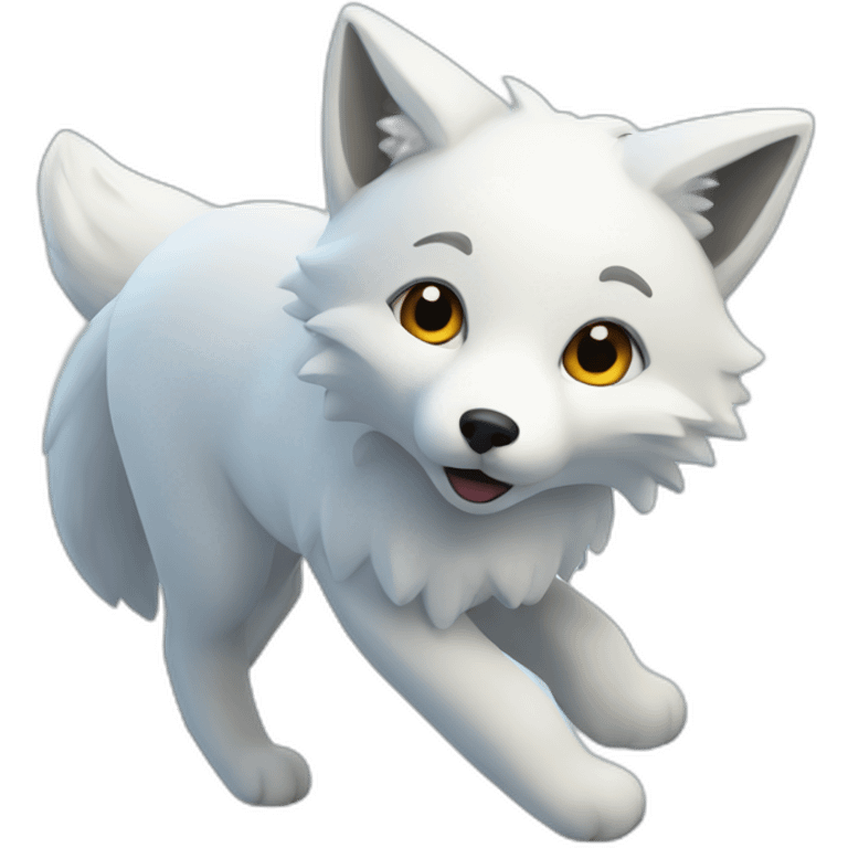 Snow fox emoji