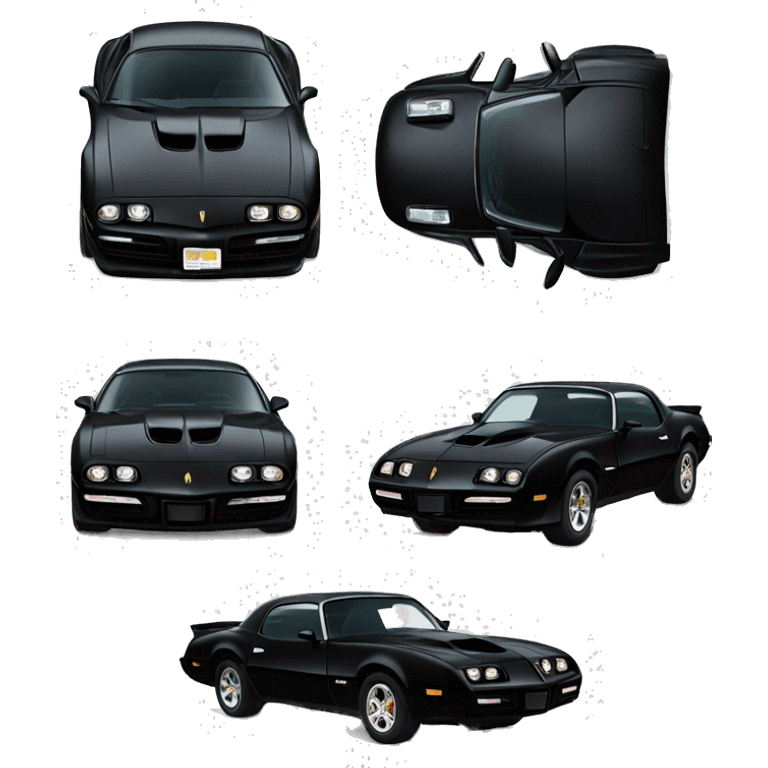 Black Pontiac transam emoji