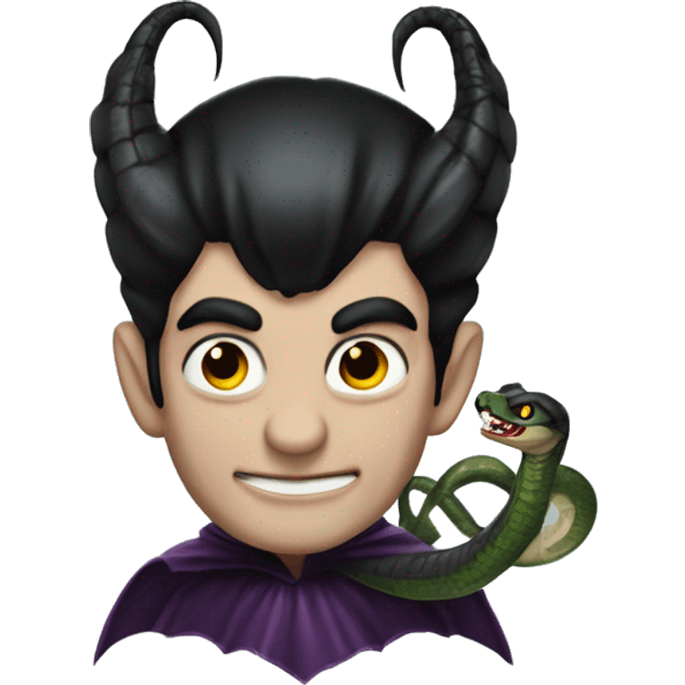 Vampiro duende con lengüeta de serpiente  emoji