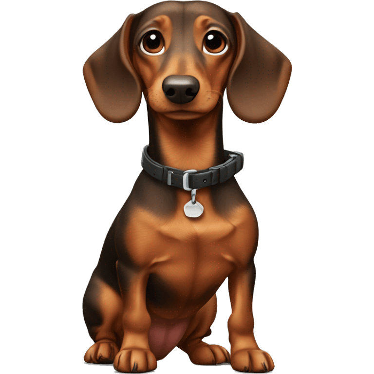 dachshund in arms emoji