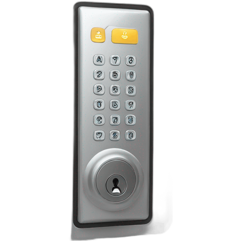 smart lock with code panel emoji