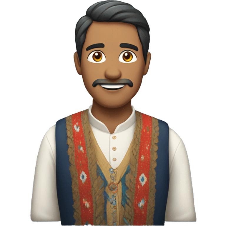 Chilean man wearing traditional clothes emoji