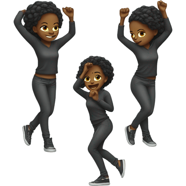 dabbing black girl  emoji