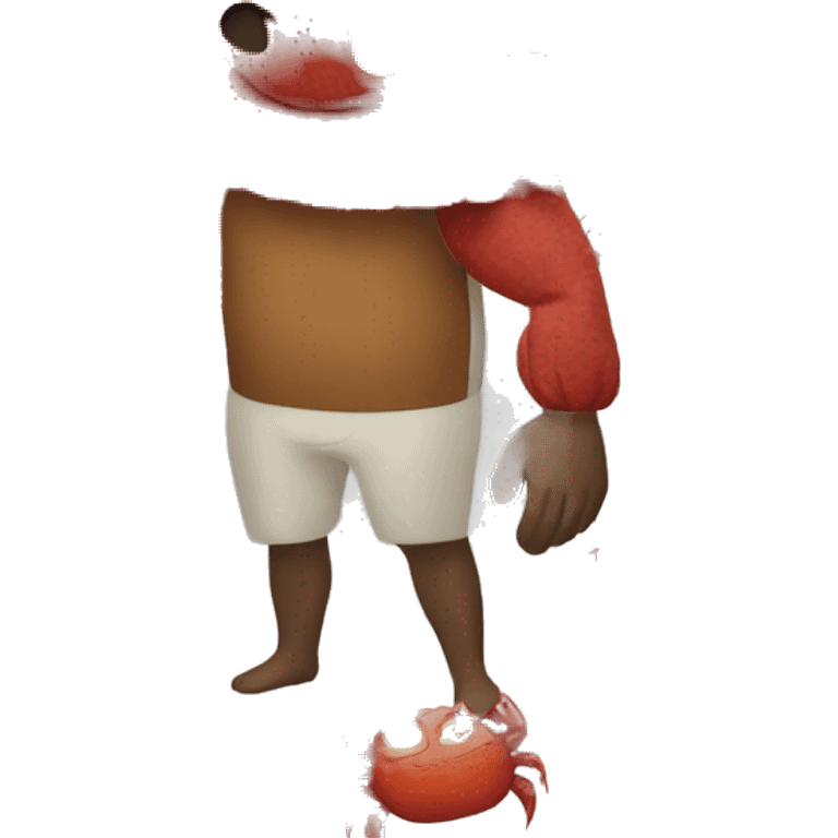 Man in crab costume emoji