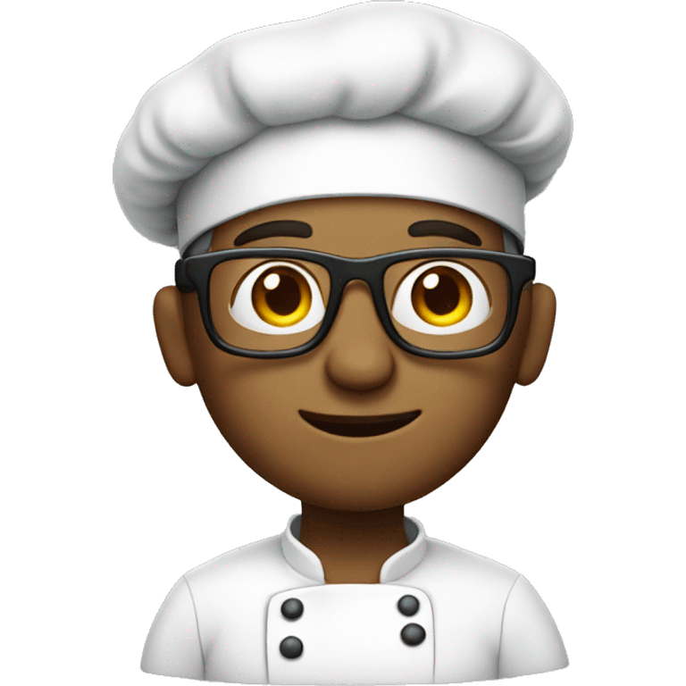 chef wearing glasses emoji