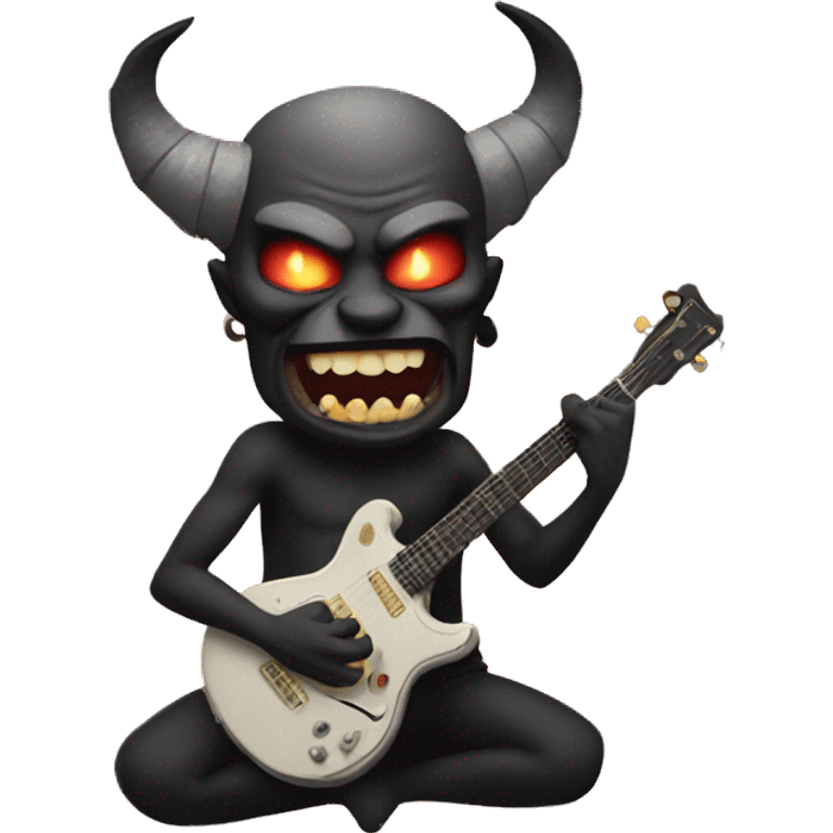 demon making music emoji