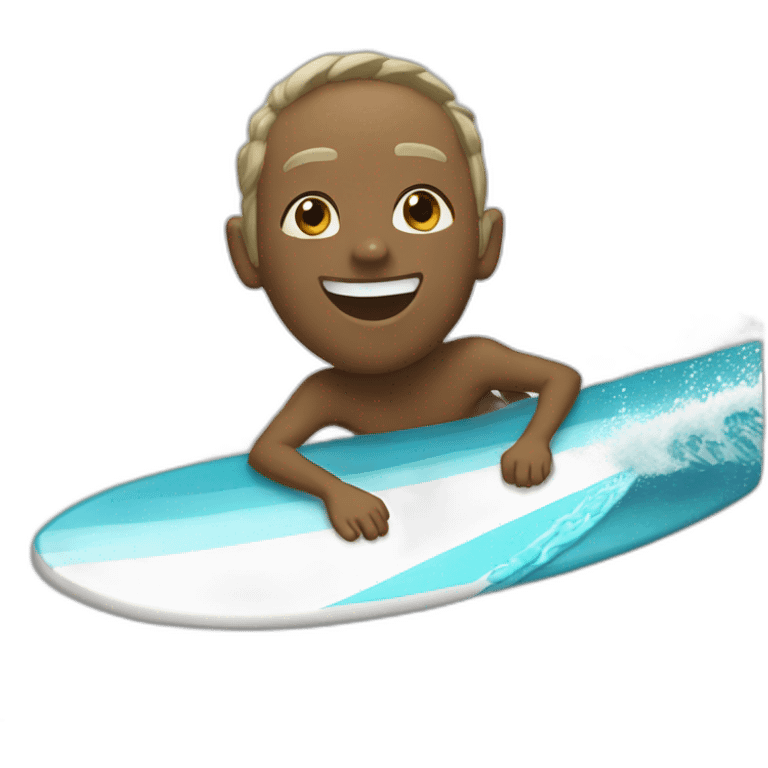 Chat qui surf emoji