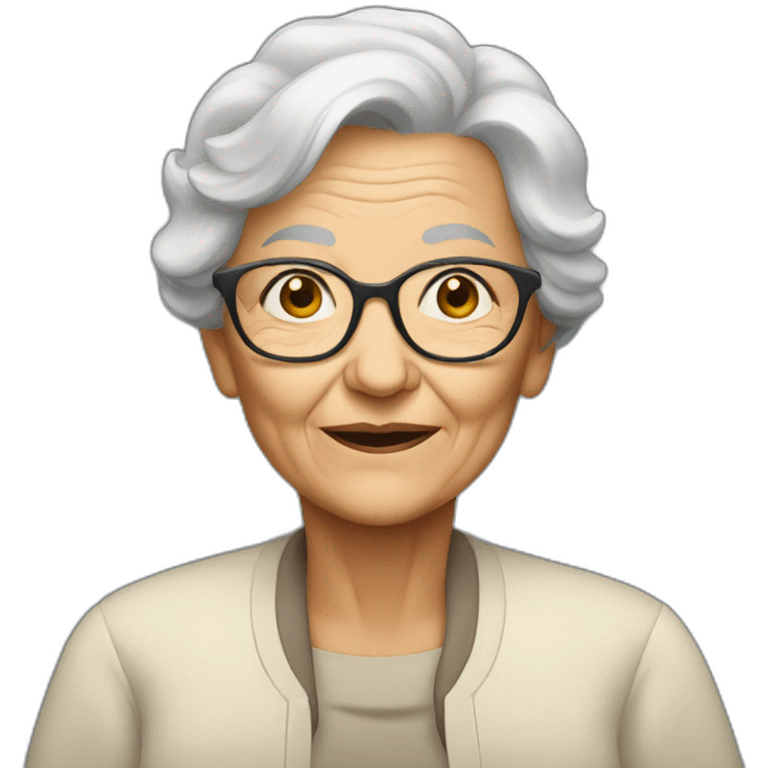 Old woman emoji