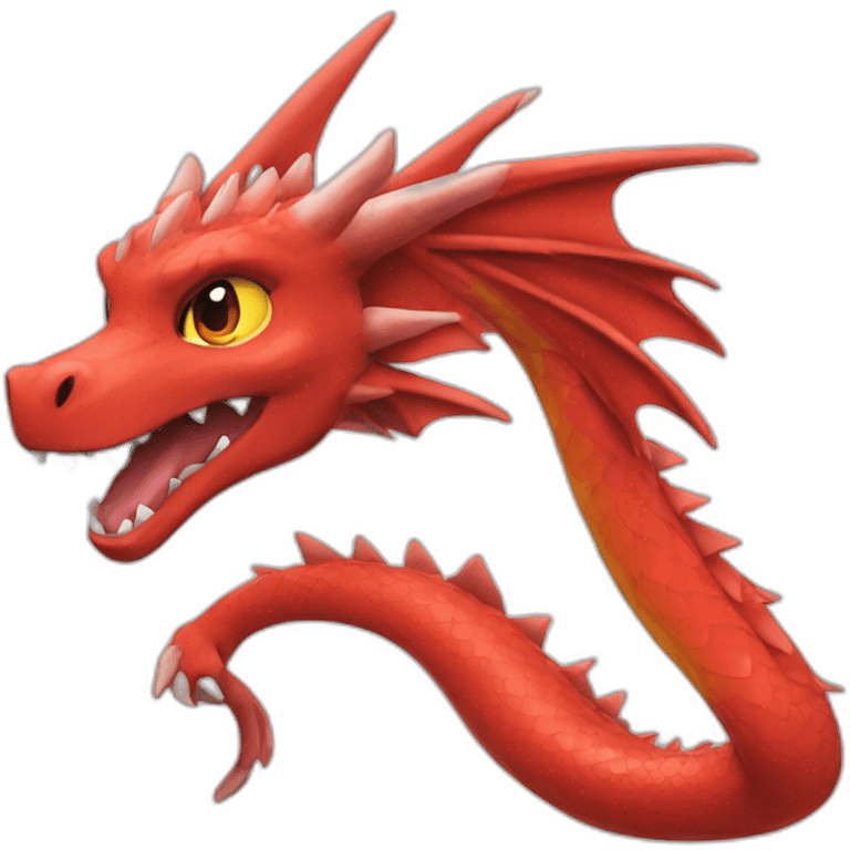 red Dragon Pokemon Mega evolution emoji