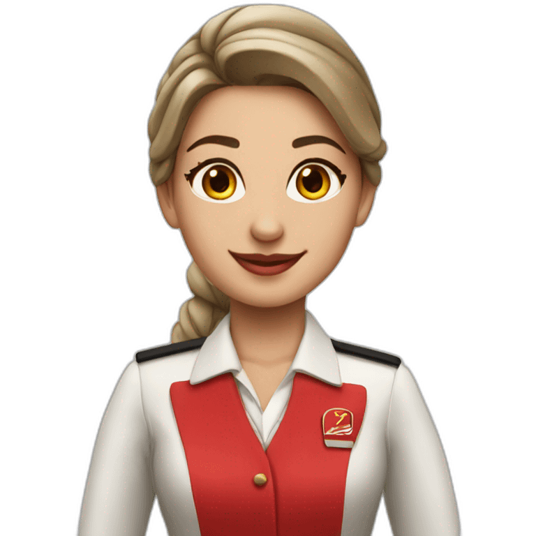 Emirates cabin crew emoji