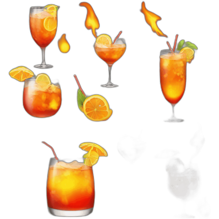 Coctail Fire emoji