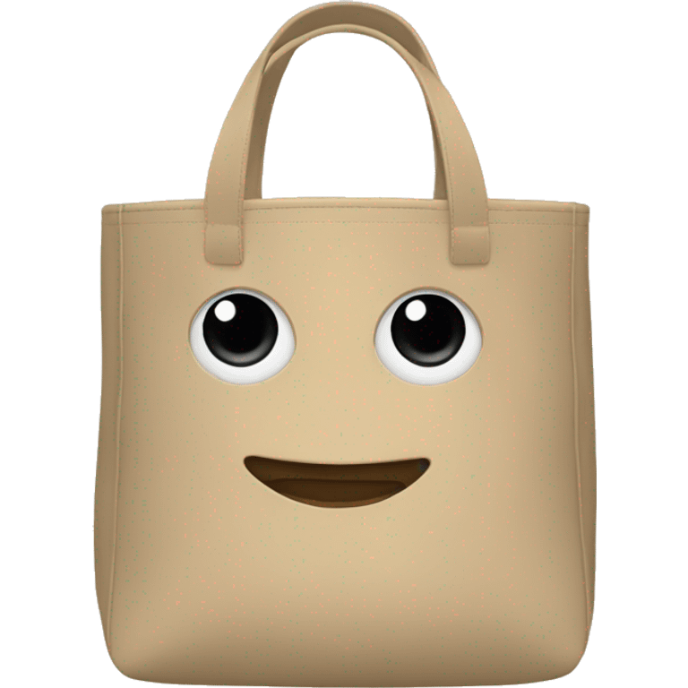 beige tote bag emoji