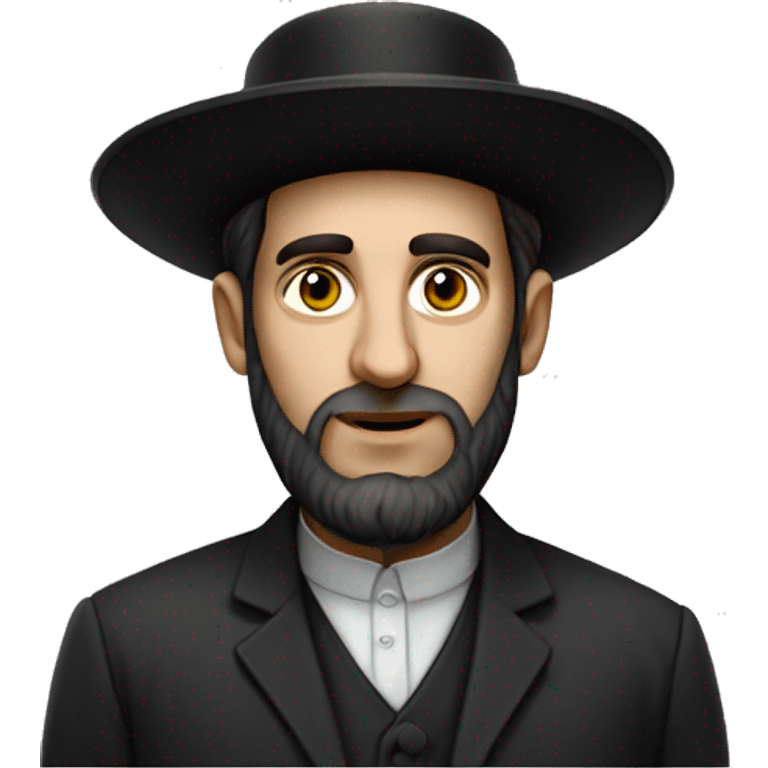 orthodox Jewish man photorealistic serious emoji