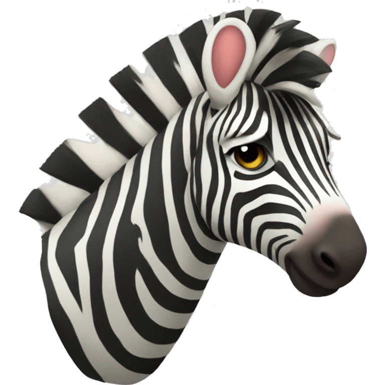 fast zebra funny emoji