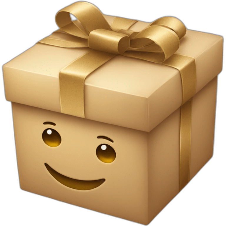 gift box with smile emoji