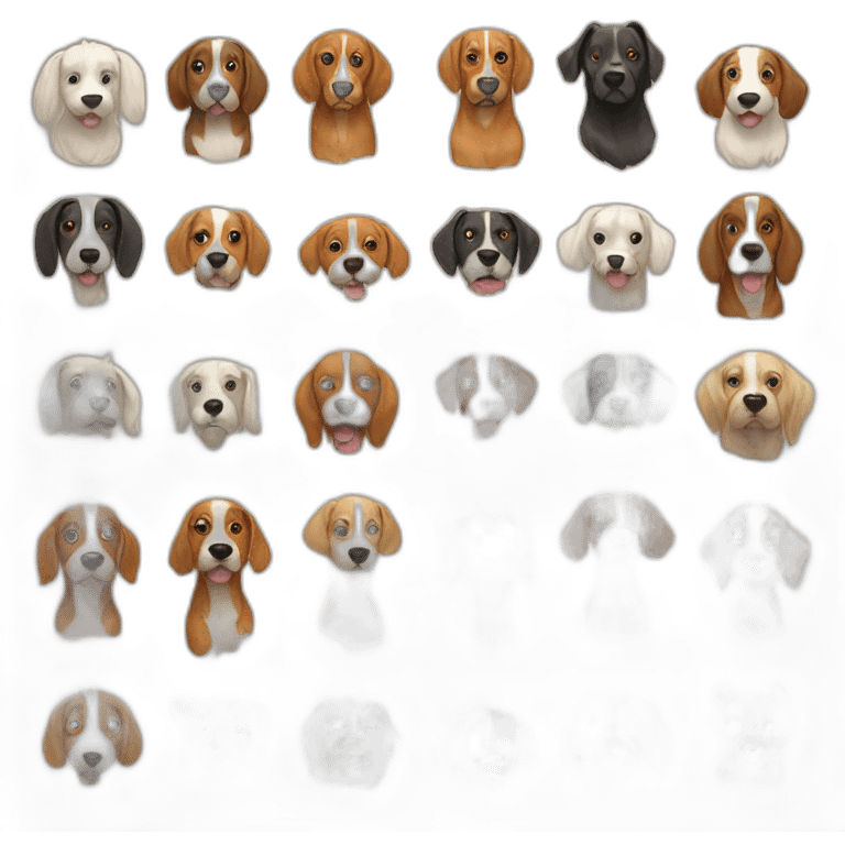 10 dogs Head emoji