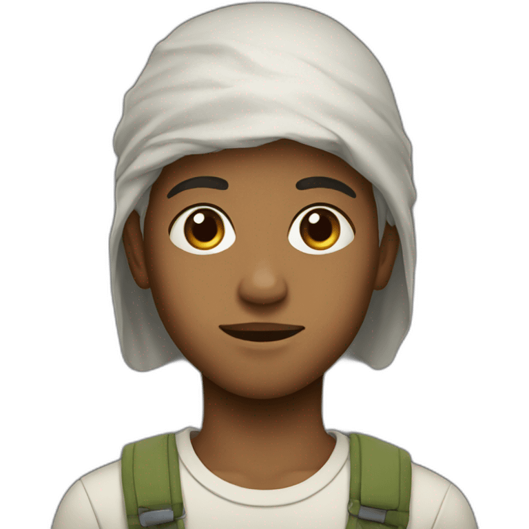 A picture of a boy from North Africa emoji