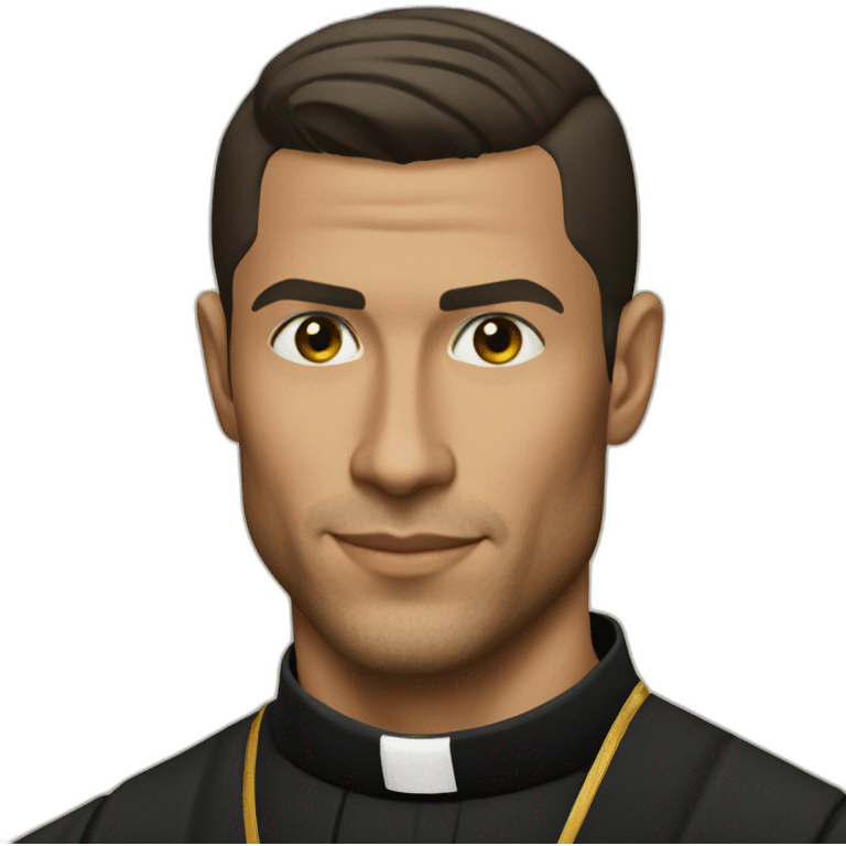 CR7 as priest emoji