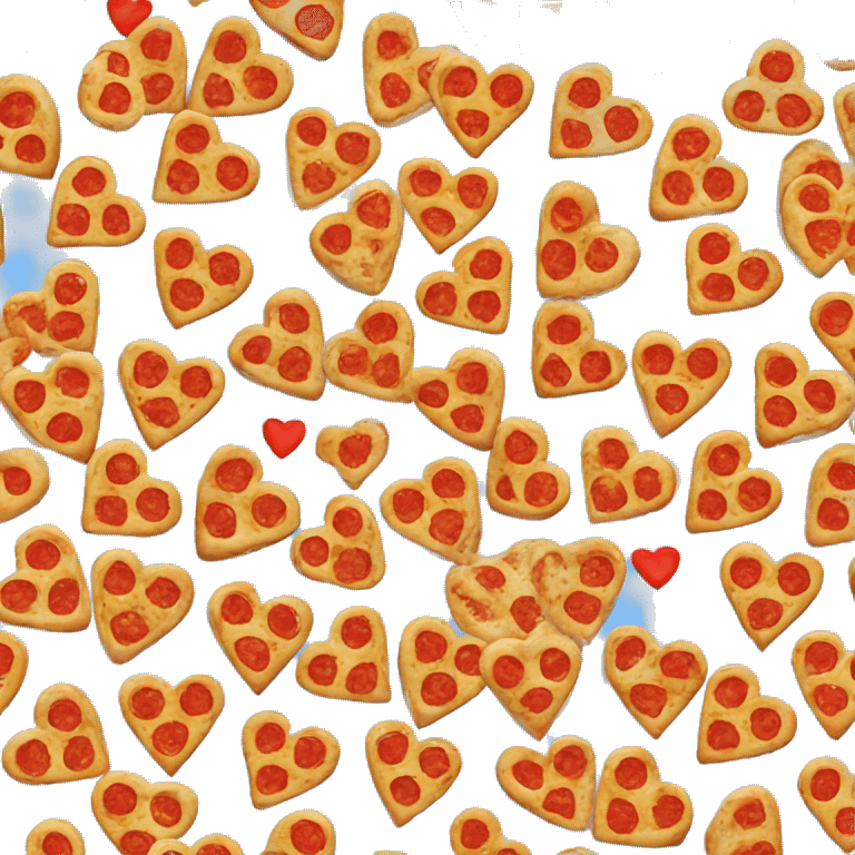 Heart pizza emoji