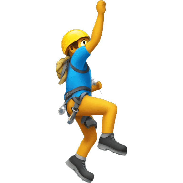 a person climbing emoji