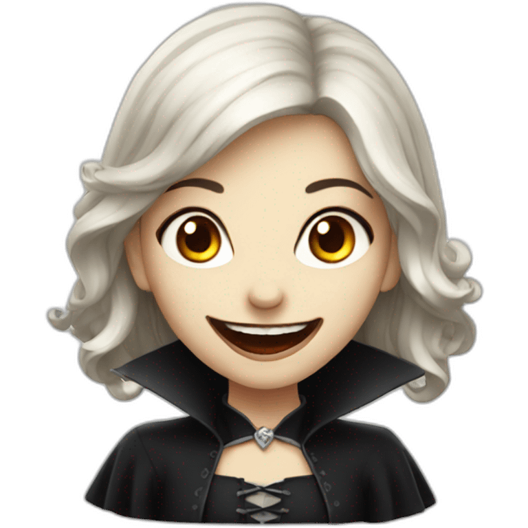 happy vampire girl emoji