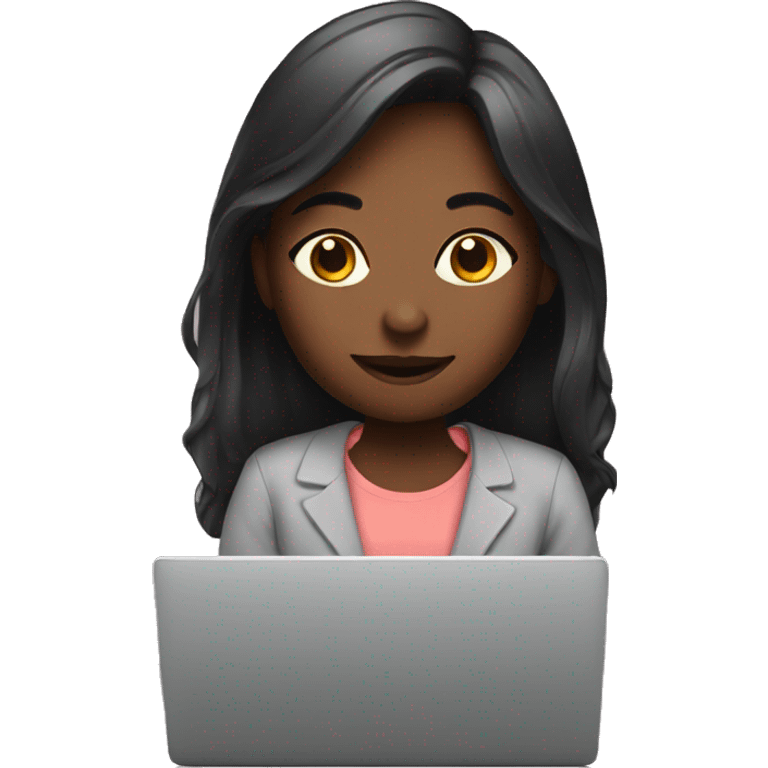 Girl working from home emoji