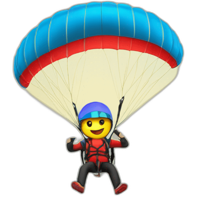 acro paraglider with turkish flag emoji