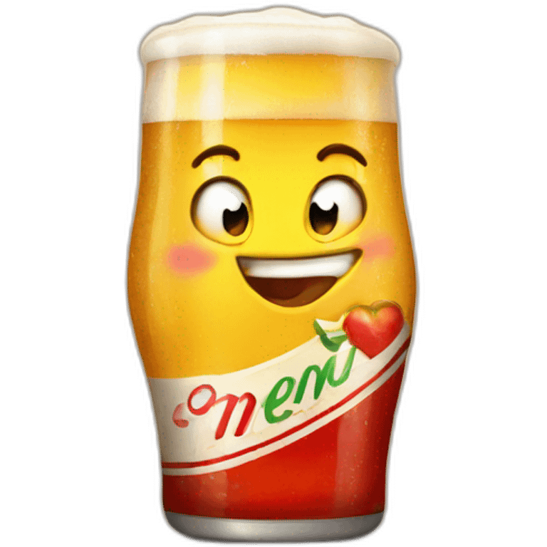 Corazón con cerveza  emoji