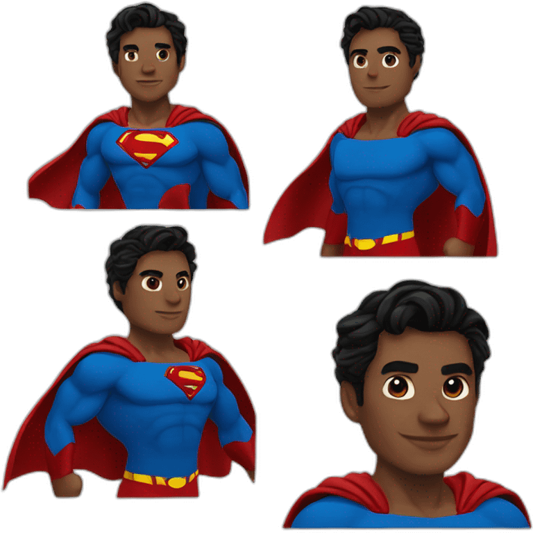 Superman with Braids emoji