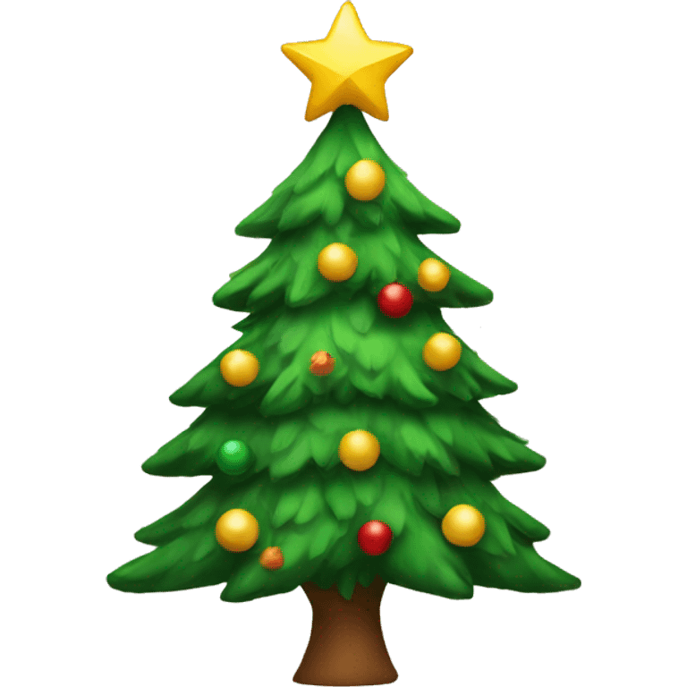 a christmas tree emoji