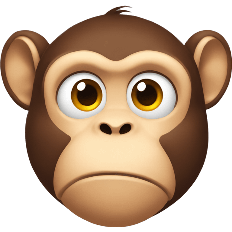 thinking monkey scratching his chin emoji