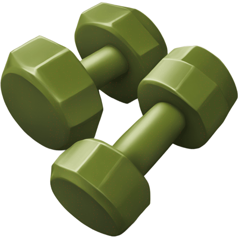 olive dumbbells emoji