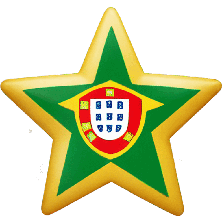 Portugal flag with review stars underneath  emoji