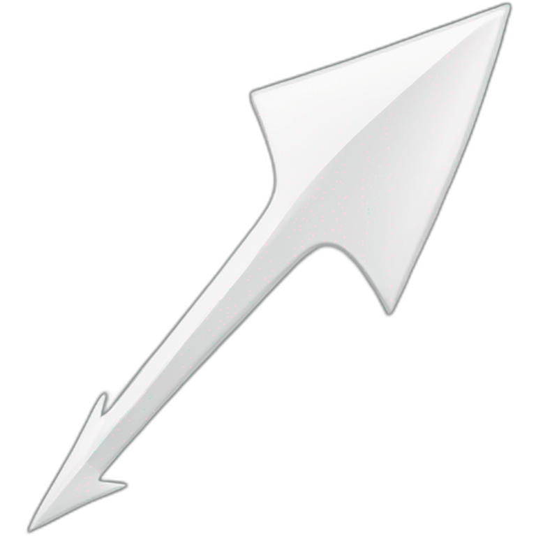 White Arrow vector emoji