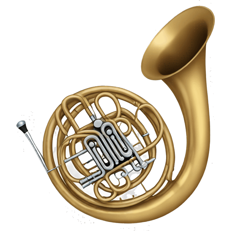 French horn  emoji