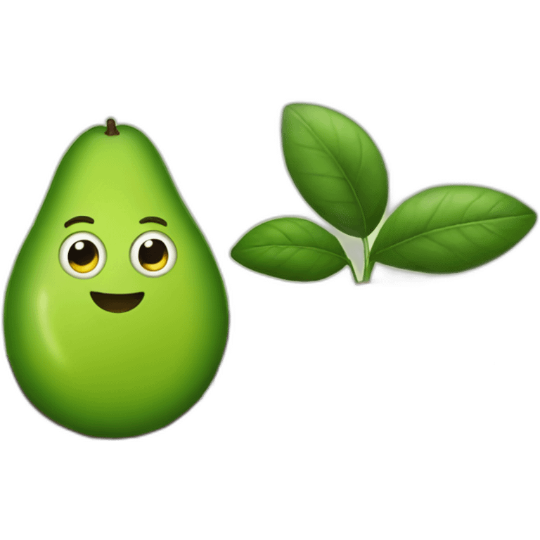 avocado and piano emoji