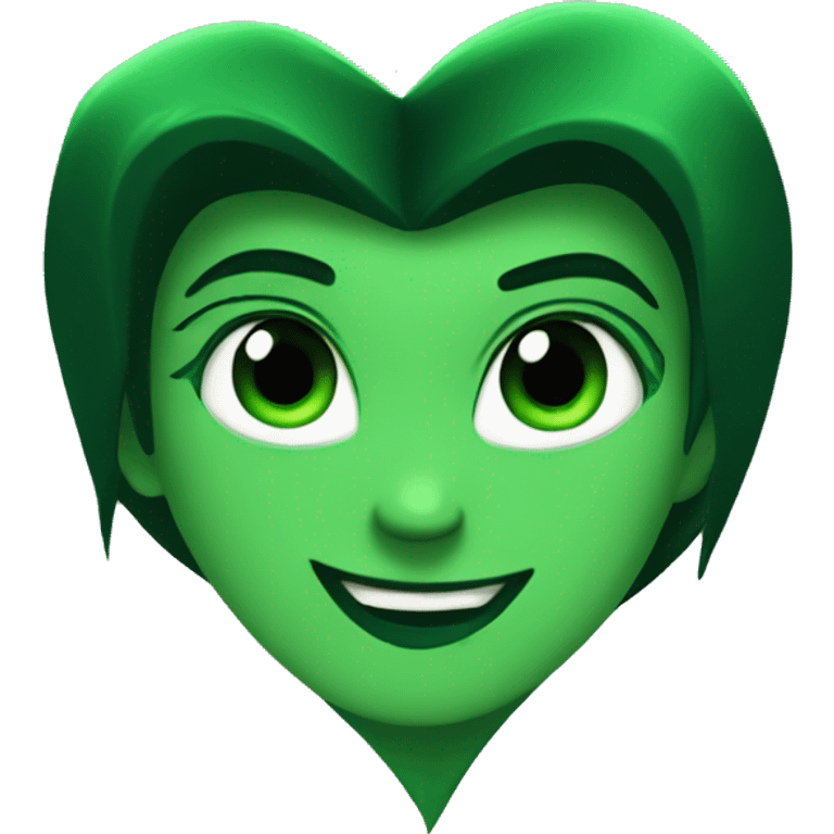 Shego green heart emoji