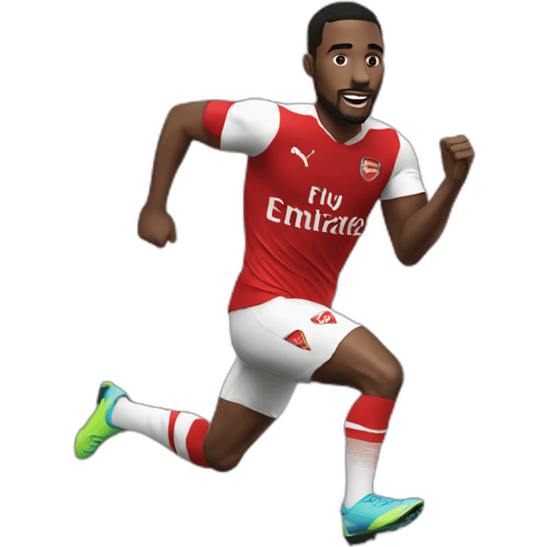 arsenal player running emoji