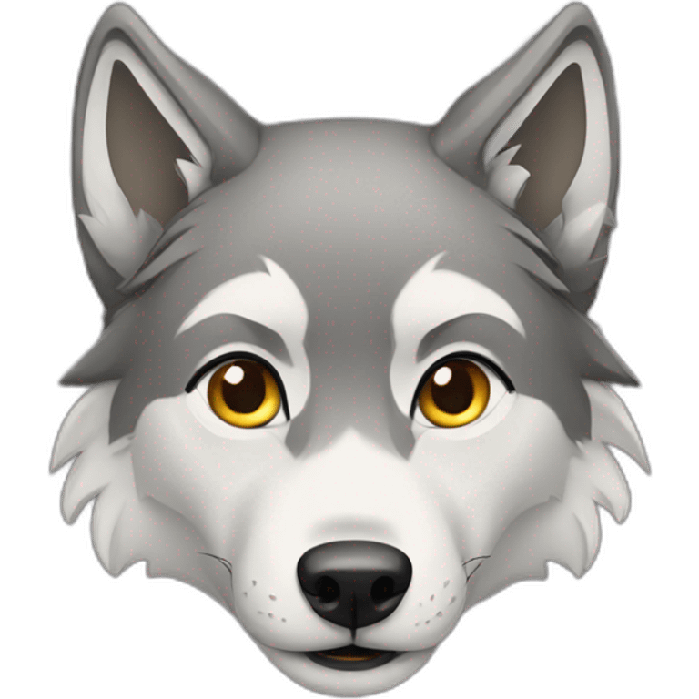 Female wolf  emoji