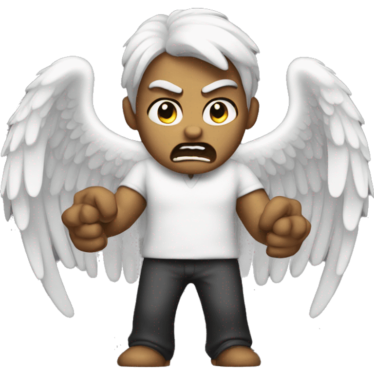 Angry angel emoji