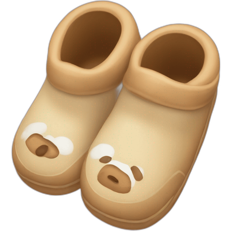 chaussons bébé emoji