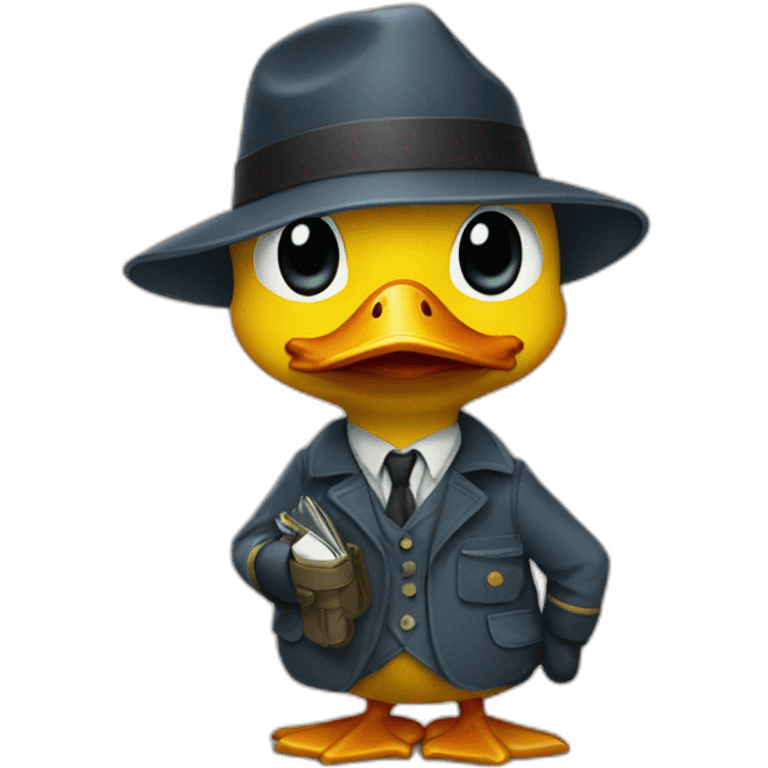 duck detective emoji