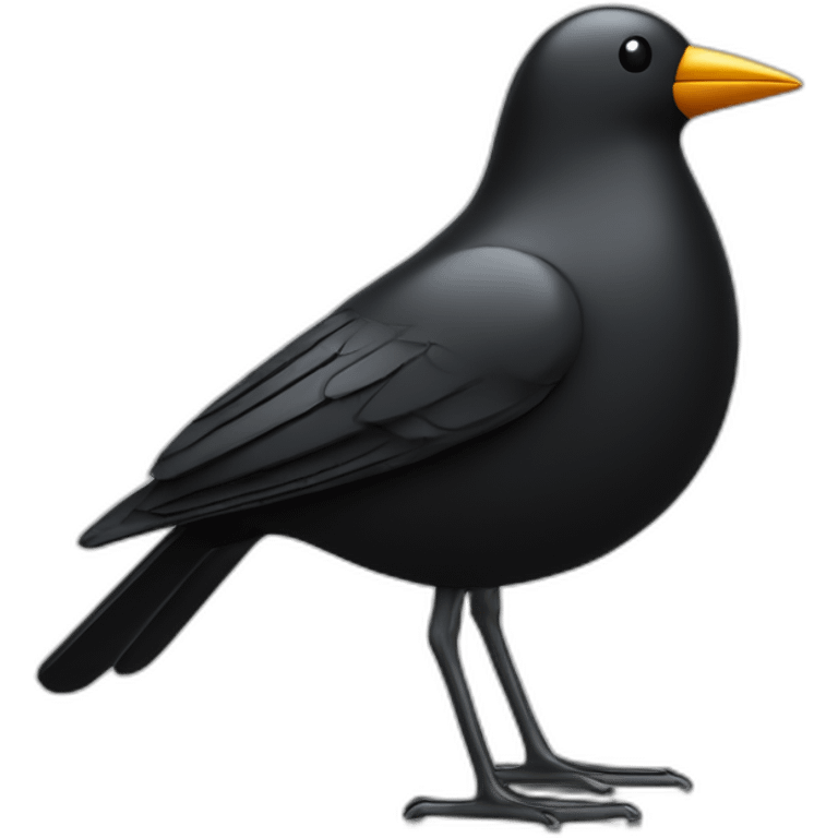 eames black bird no details emoji