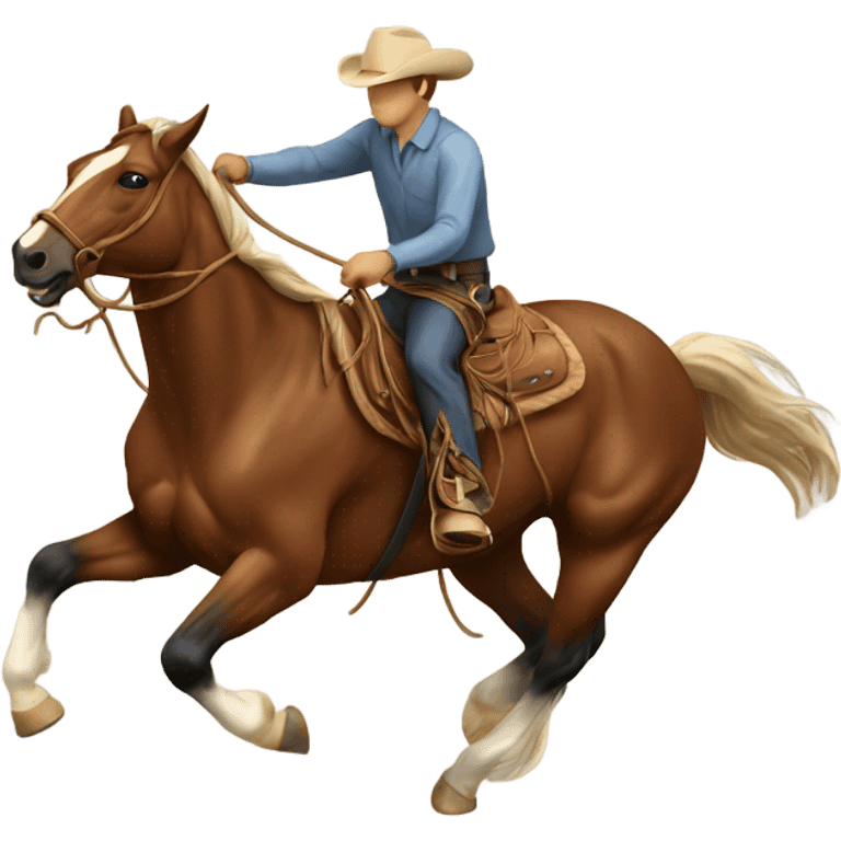 Horse roping emoji