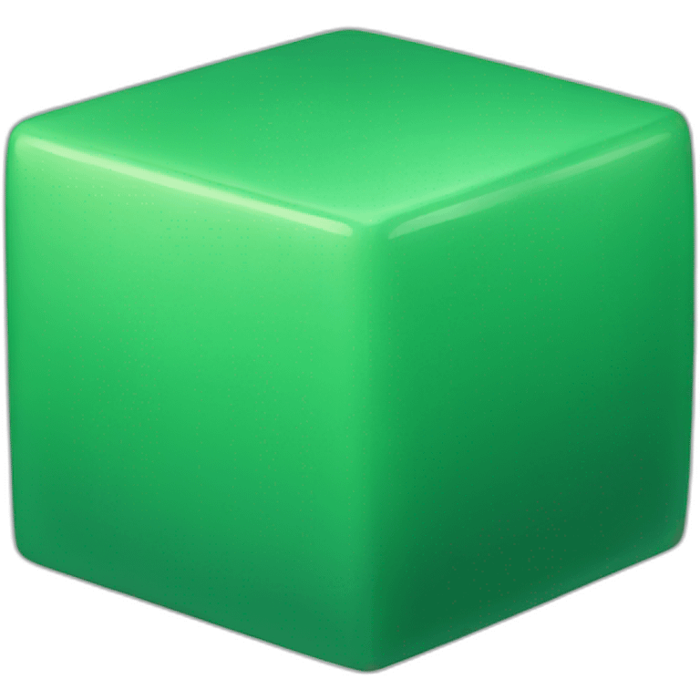 Green cube emoji