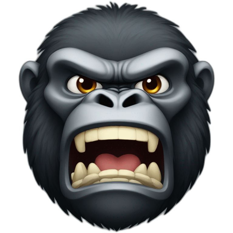 angry gorilla emoji