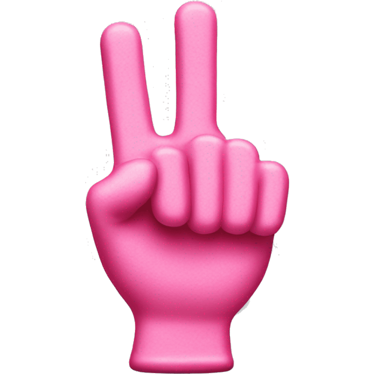 Pink #1 hand foam finger  emoji