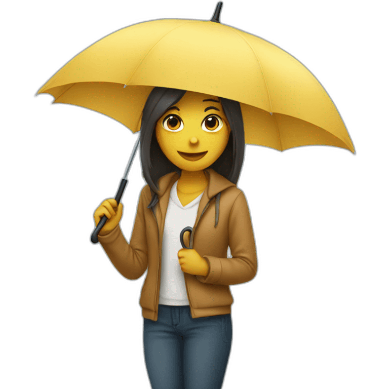 Girl with umbrella emoji